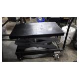 Pro point scissor lift table on cart w/wheels
