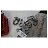 Double clevis link, single clevis various sizes