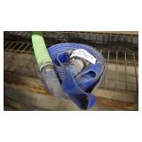 3' blue filler hose appr 60' w/1 quick connect