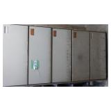 Metal storage cabinet w/key 3'Wx18'Dx70'H