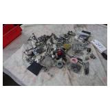 Misc hardware, Nuts, Bolts, pressure guage