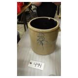 Crock, ( has a crack on side)