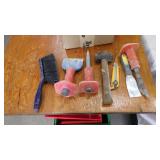 Cement chisels & misc tools