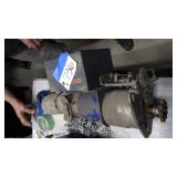 Used Overhead door opener, sprayer brackets