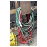 2 water hoses various lengths & sizes