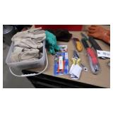 Gloves, pruners, some new in package