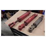 3 hyd cylinders various sizes