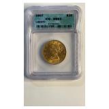 1907 $10 Dollar Gold Piece ICQ-MS63