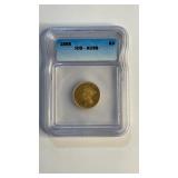 1855 $3 Gold Piece ICG- AU58