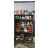 Metal cabinet with contents