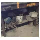 Contents of lower and upper bench