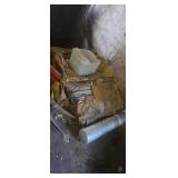 Welding rods and contents of shelf