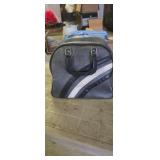 Women's bowling ball in case with shoes unknown