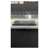 N GE Dash 8-40CW diesel locomotives CSX blue &