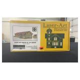 Laser art #665 HO Santa Fe #4 depot. New in box