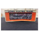 Lionel Eastwood Chemicals tanker with flat car.