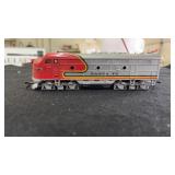 HO scale Santa Fe locomotive
