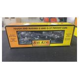 RAIL KING O AND 0-27 FLAT CAR W/ETRL ï¿½51 PANEL