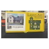Laser art #653 HO Farmhouse. New in box.