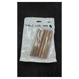 Wooden log set 6 logs per package 4 packages