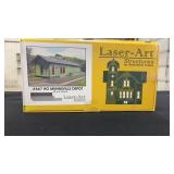 Laser art #667 HO Munnsville Depot. New in box