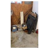 Sawing table and contents between freezer and
