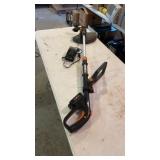 Worx command feed weed eater with battery and