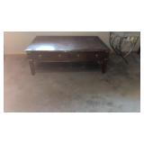 Large coffee table 53 in wide 34 in deep and 18