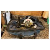 Ryobi cordless saw no batteries, bag and contente