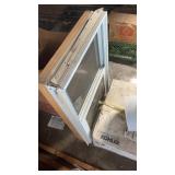Window, metal and contents of corner see photos