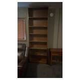 Book shelf with extra shelves 94 in tall 31 1/2