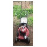 Push mower engine turns over