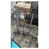 Two metal racks