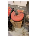 Retractable power cord an metal garden hose