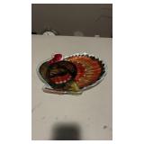 Glass serving trays and hot plate