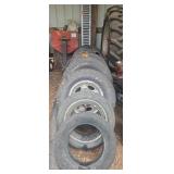 Wheels and tires 4 on aluminum rims