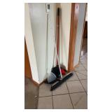 Brooms and dust pans