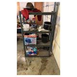 Shelf with contents