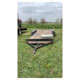Car trailer with slide out ramps 15ft 6 in x 77