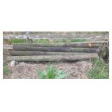 Wooden fence posts appx 15