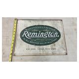 Remington metal sign