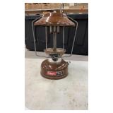 Coleman lantern and two hats
