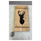 Wood deer decor