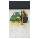 222 rem 50gr pointed soft point Remington 20