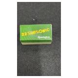 Remington 50 rounds  Subsonic 22 LR Hollow Point