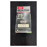 CCI Blazer 44 rounds 25 automatic pistol 50 grain