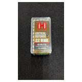 Hornady 50 Rounds Critical Defense 22 WMR 45 GR