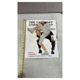 Metal Saturday evening post sign