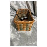 Wicker basket, cameras and basket