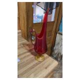 Flame/swung glass pitcher